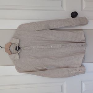 NWT J crew Irish linen 4 tall slim button down